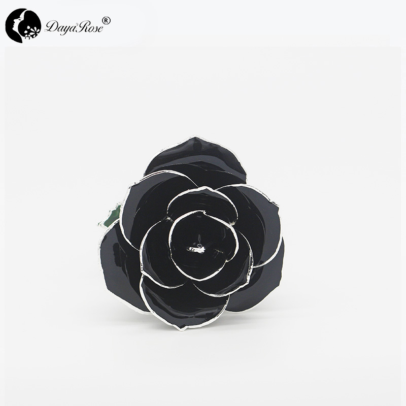 Black Rose with Silver