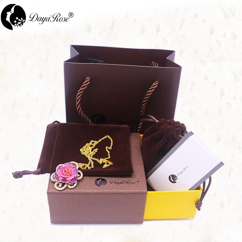 Beautiful Gold Rose Necklace (fresh Rose)