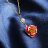 Lover Rainbow Rose Necklace (fresh Rose)